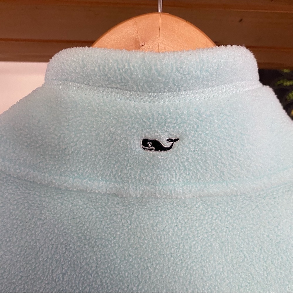 Vineyard Vines Light Blue Fleece Full Zip Vest Large - Picture 10 of 15
